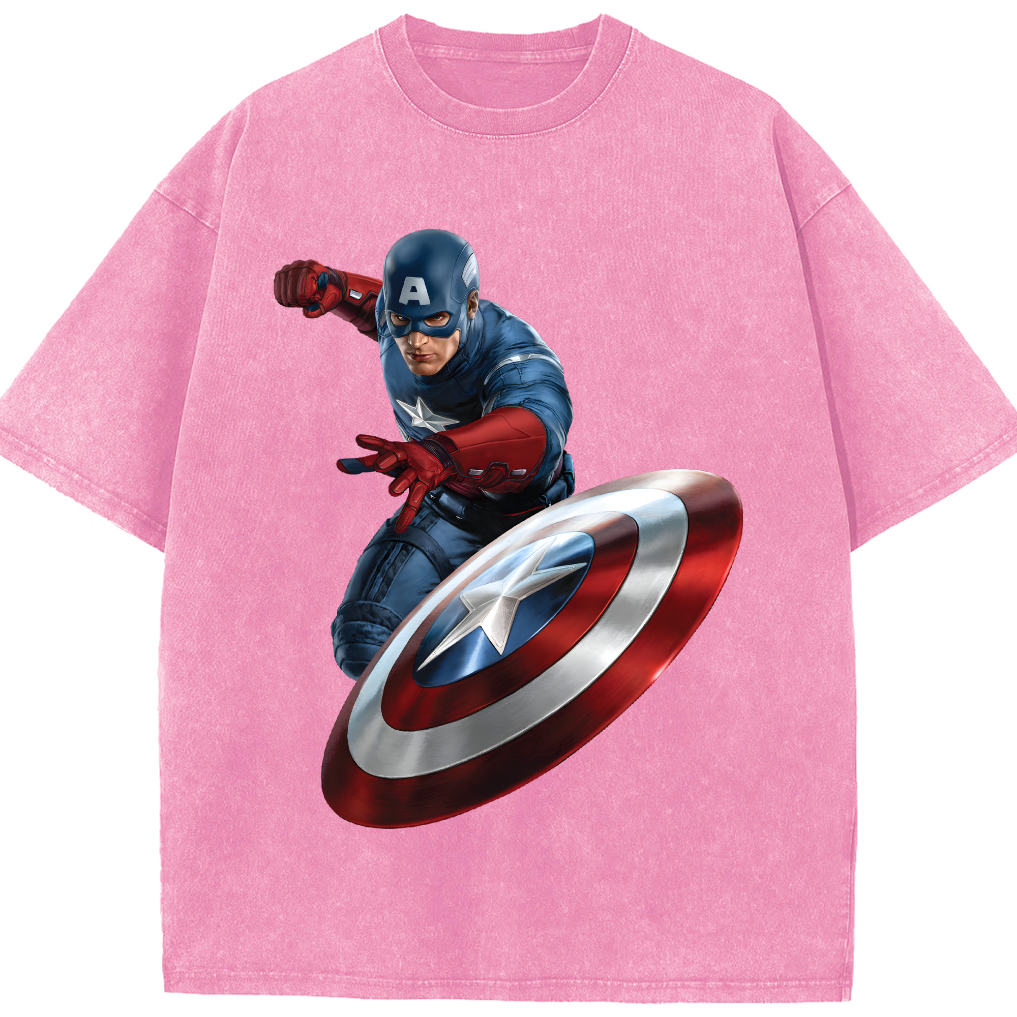 （画像用） アベンジャーズ The Avengers 綿100% ヴィンテージ風 半袖Tシャツ（フロントプリント）